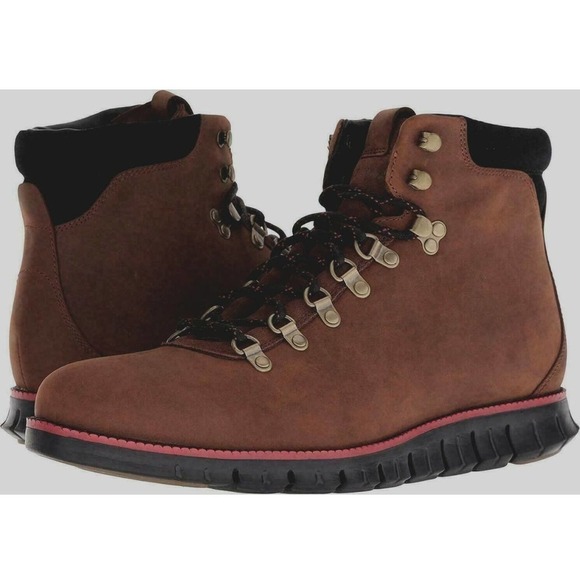 Cole Haan Zerogrand Hiker Waterproof Boots Nubuck Leather Mens Size: 8.5